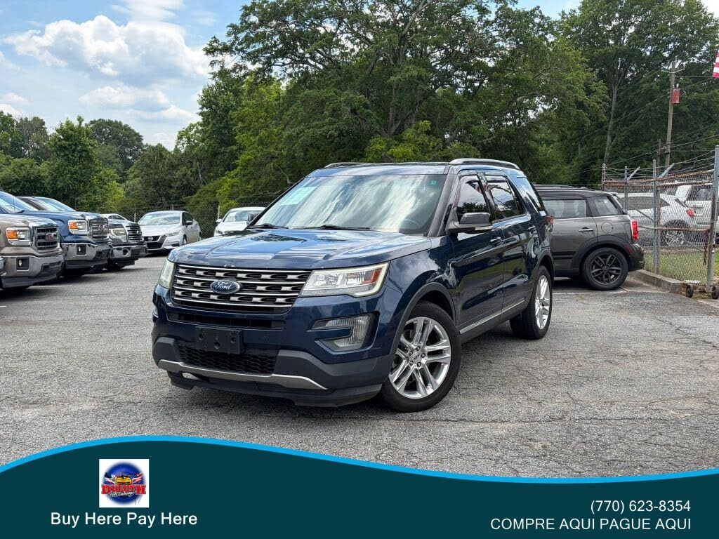 Blue 2017 Ford Explorer SUV / Crossover Front-Wheel Drive 6-Speed Automatic