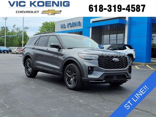 Gray Metallic 2025 Ford Explorer ST-Line AWD SUV / Crossover All-Wheel Drive Automatic