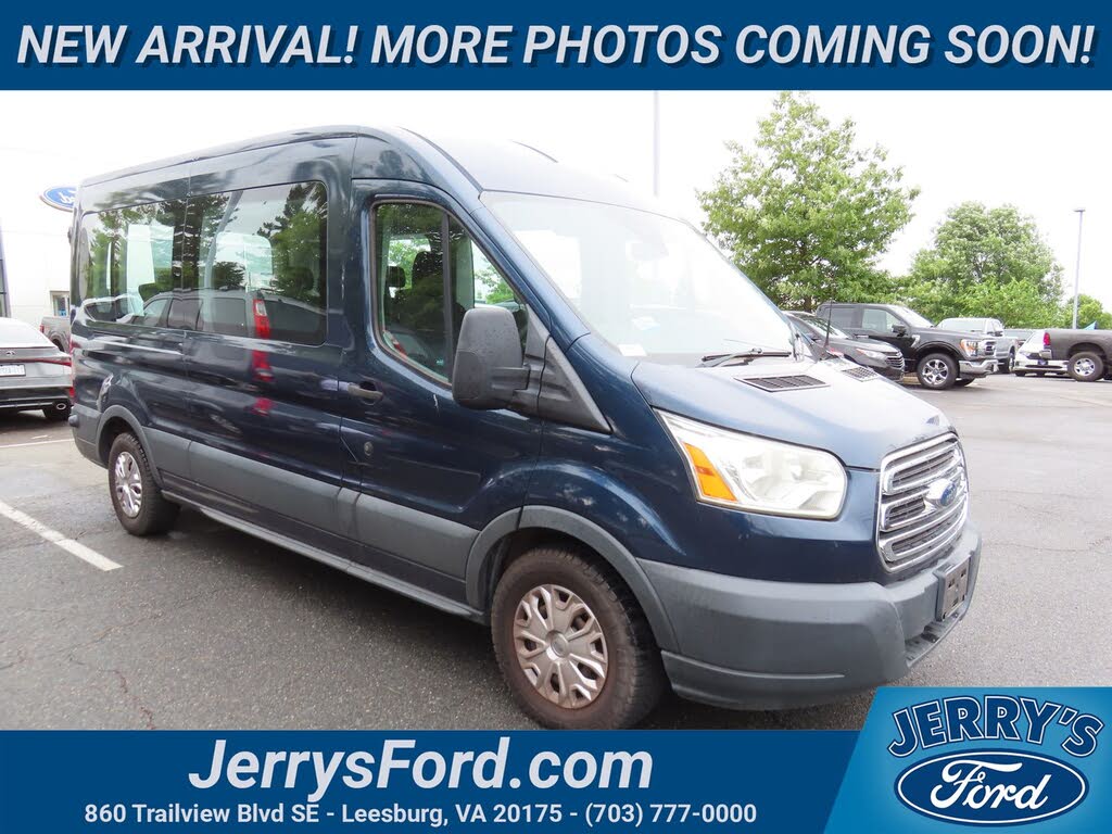  2016 Ford Transit Passenger 350 XLT Medium Roof LWB RWD with Sliding Passenger-Side Door   