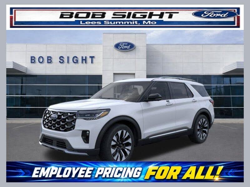 Space White Metallic 2026 Ford Explorer SUV / Crossover All-Wheel Drive Automatic