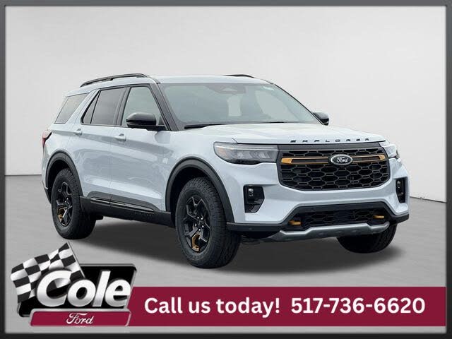 Space White Metallic 2026 Ford Explorer SUV / Crossover All-Wheel Drive Automatic