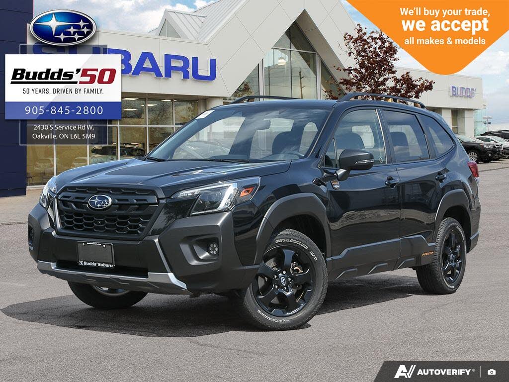 CRYSTAL BLACK SILICA 2023 Subaru Forester Wilderness Wagon AWD Wagon  Automatic