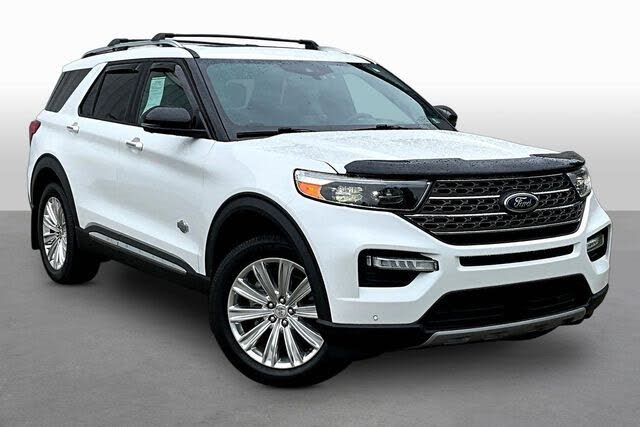 White Metallic 2021 Ford Explorer SUV / Crossover All-Wheel Drive Automatic