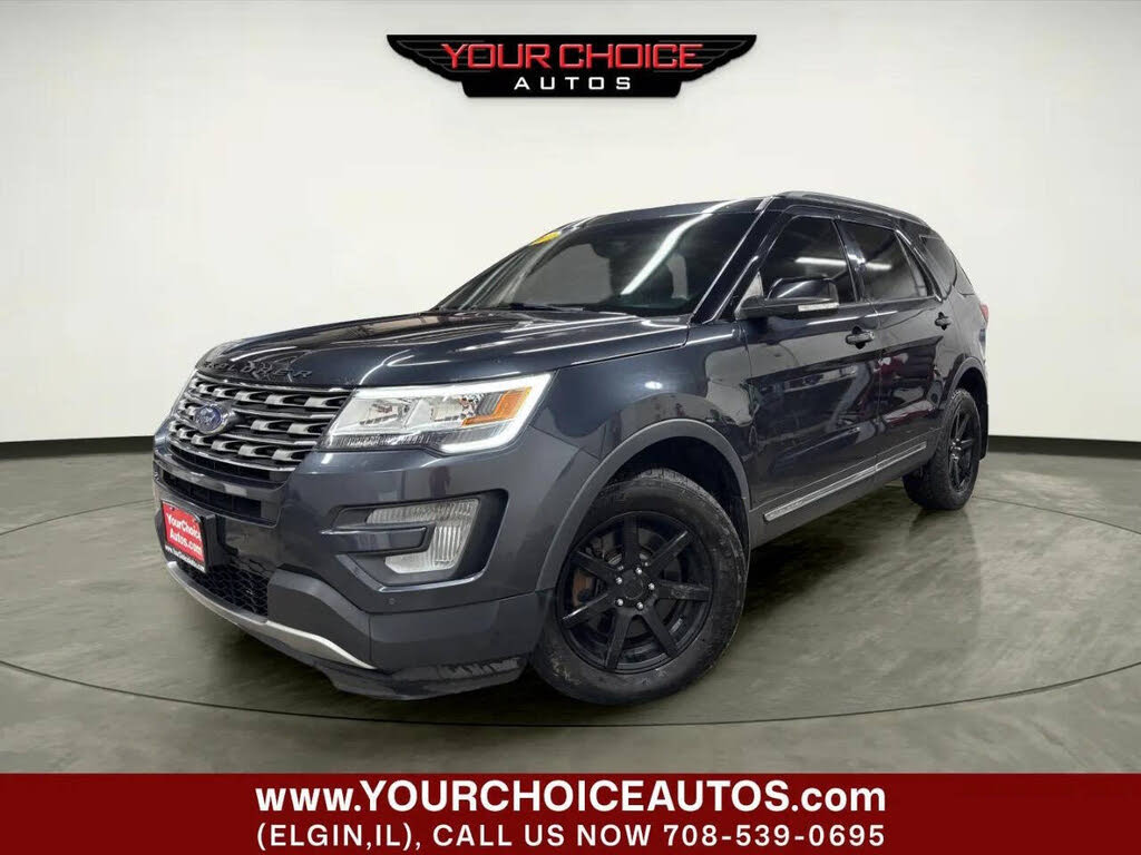 Blue 2017 Ford Explorer XLT AWD SUV / Crossover All-Wheel Drive 6-Speed Automatic