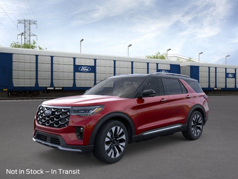 Rapid Red Metallic Tinted Clearcoat 2026 Ford Explorer Platinum AWD SUV / Crossover All-Wheel Drive Automatic