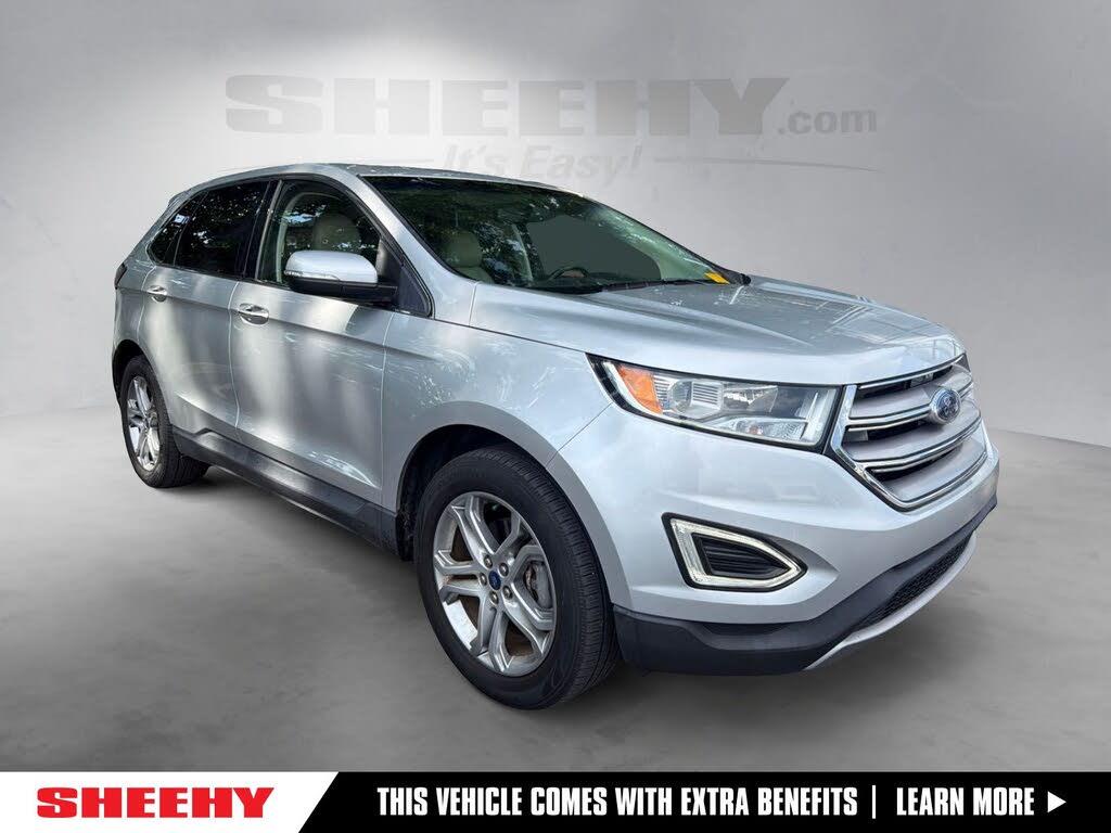 Ingot Silver Metallic 2017 Ford Edge Titanium SUV / Crossover Front-Wheel Drive 6-Speed Automatic