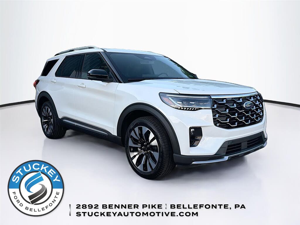 Star White Metallic Tri-Coat 2026 Ford Explorer Platinum AWD SUV / Crossover All-Wheel Drive Automatic