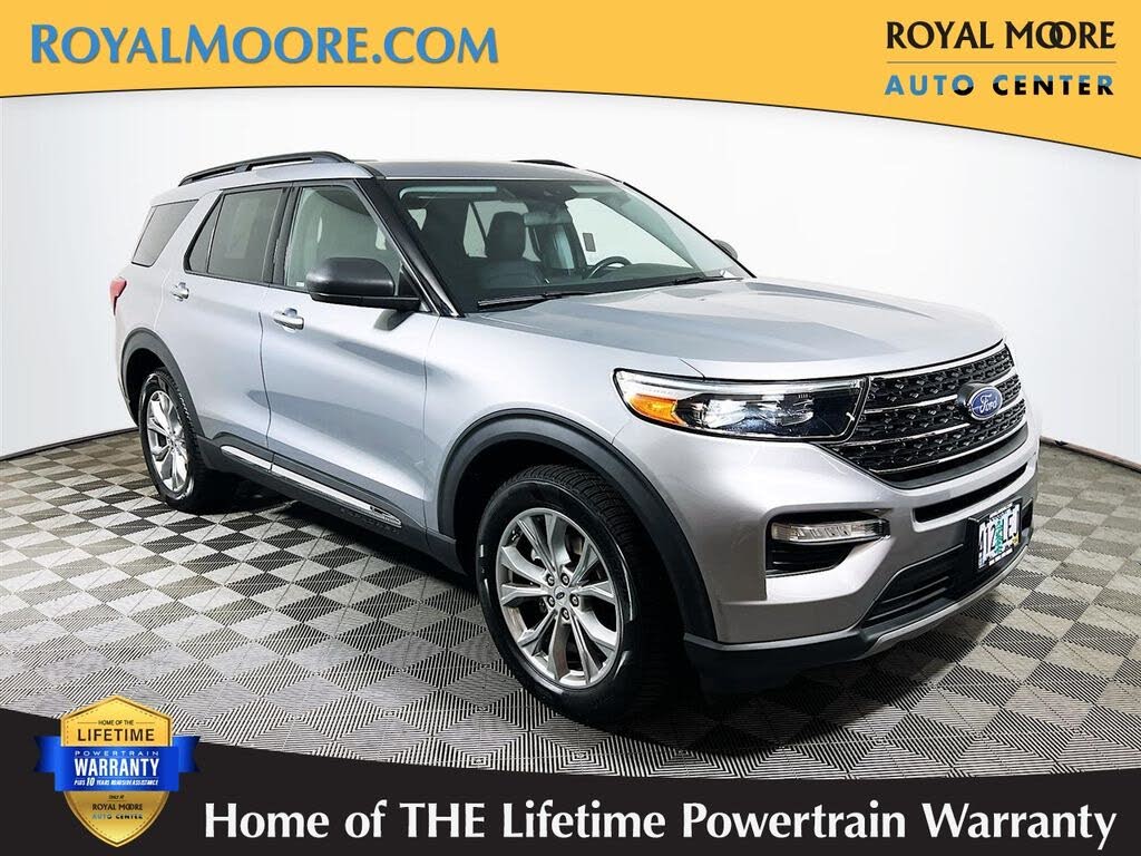 Silver Metallic 2020 Ford Explorer SUV / Crossover All-Wheel Drive Automatic