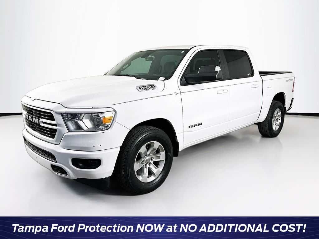 Bright White Clearcoat 2020 RAM 1500 Pickup Truck  8-Speed Automatic