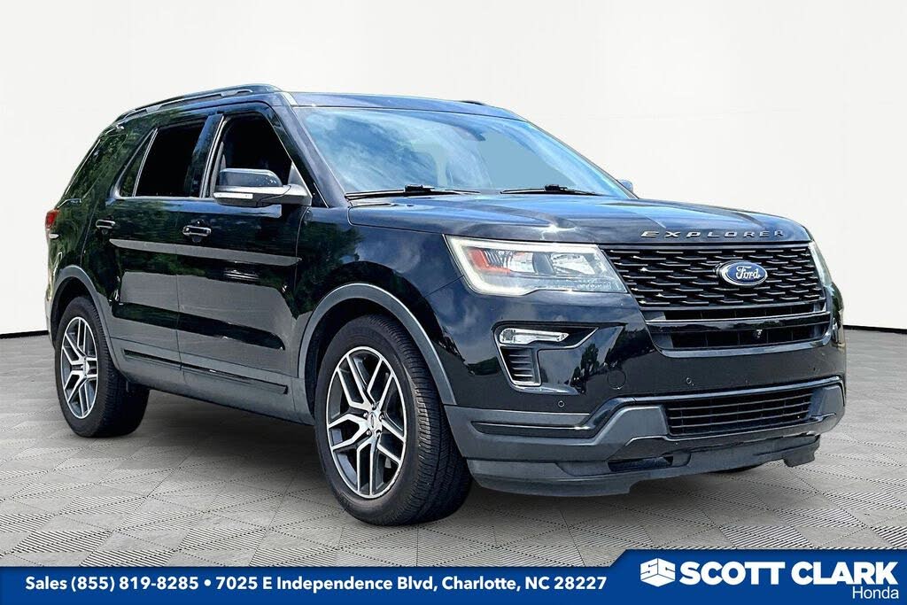 Shadow Black 2018 Ford Explorer Sport AWD SUV / Crossover All-Wheel Drive 6-Speed Automatic