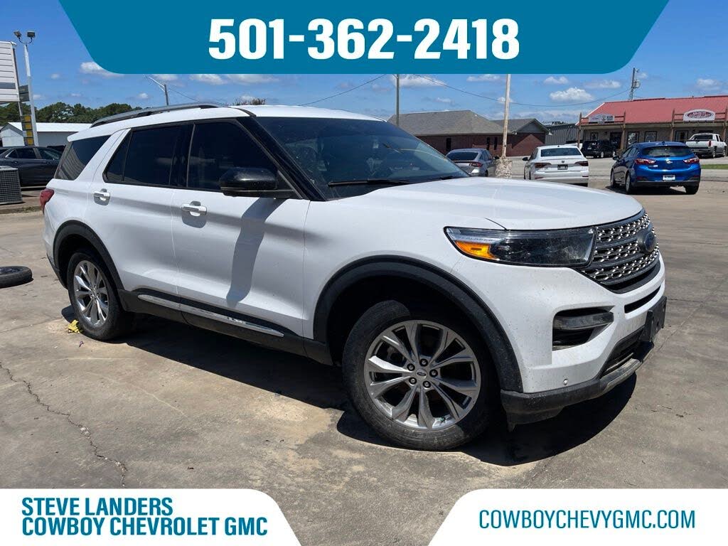 Oxford White 2021 Ford Explorer Limited AWD SUV / Crossover All-Wheel Drive Automatic