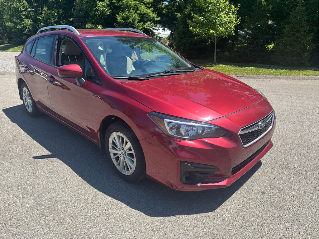 Crimson Red Pearl 2018 Subaru Impreza 2.0i Premium Hatchback AWD Hatchback All-Wheel Drive Continuously Variable Transmission