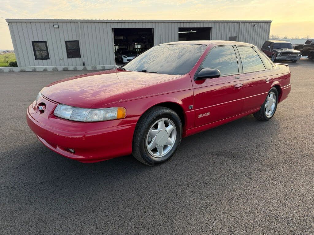 Red (Burgundy) 1995 Ford Taurus SHO Sedan Front-Wheel Drive Automatic