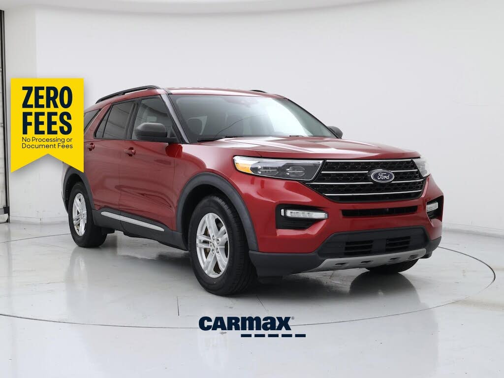 Red 2020 Ford Explorer SUV / Crossover Rear-Wheel Drive Automatic