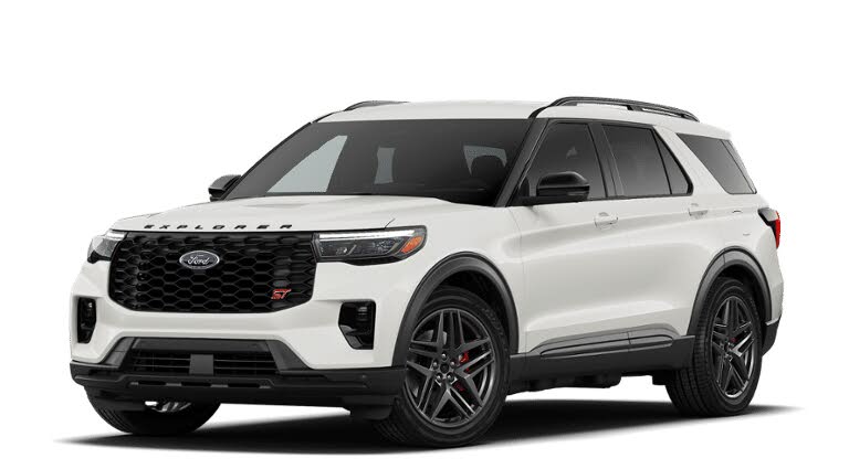Star White Metallic Tri-Coat 2026 Ford Explorer SUV / Crossover Rear-Wheel Drive Automatic