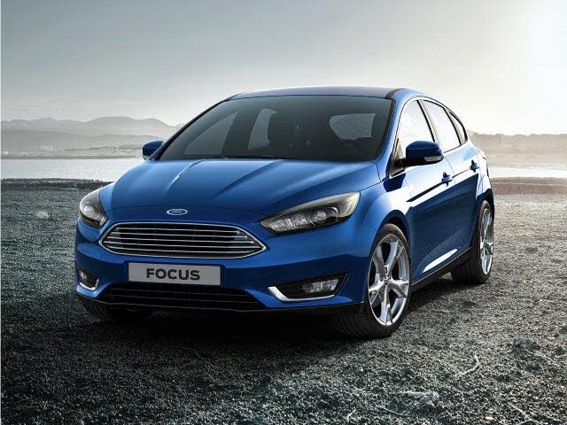 White 2018 Ford Focus Hatchback Front-Wheel Drive 6-Speed Automatic