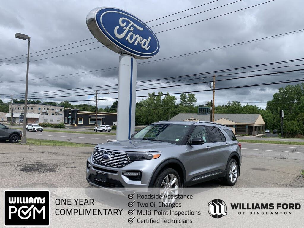 Silver 2021 Ford Explorer SUV / Crossover All-Wheel Drive Automatic