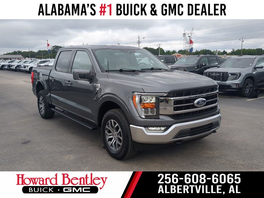 Gray 2021 Ford F-150 Pickup Truck Four-Wheel Drive Automatic