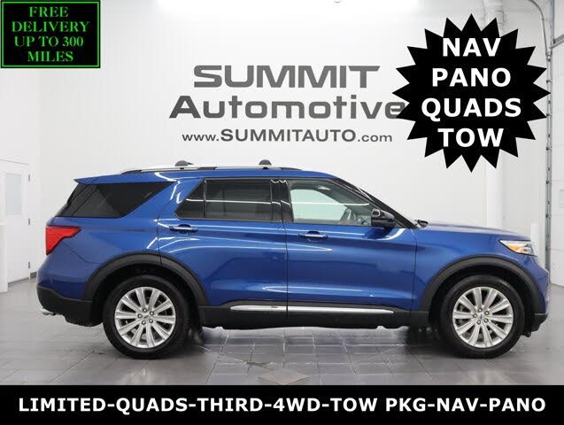 Atlas Blue Metallic 2020 Ford Explorer SUV / Crossover All-Wheel Drive Automatic
