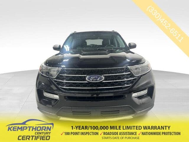 Black Metallic 2020 Ford Explorer SUV / Crossover All-Wheel Drive Automatic