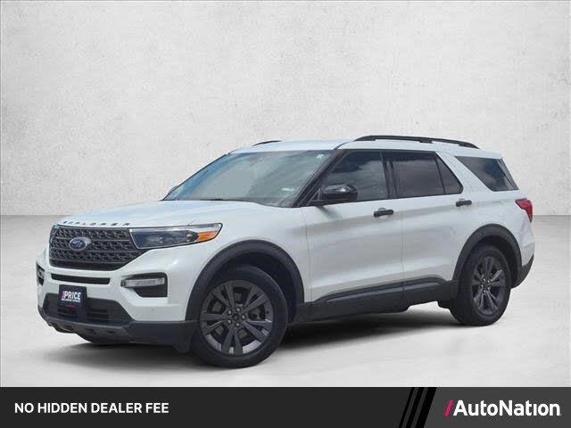 Star White Metallic Tri-Coat 2022 Ford Explorer SUV / Crossover Rear-Wheel Drive Automatic