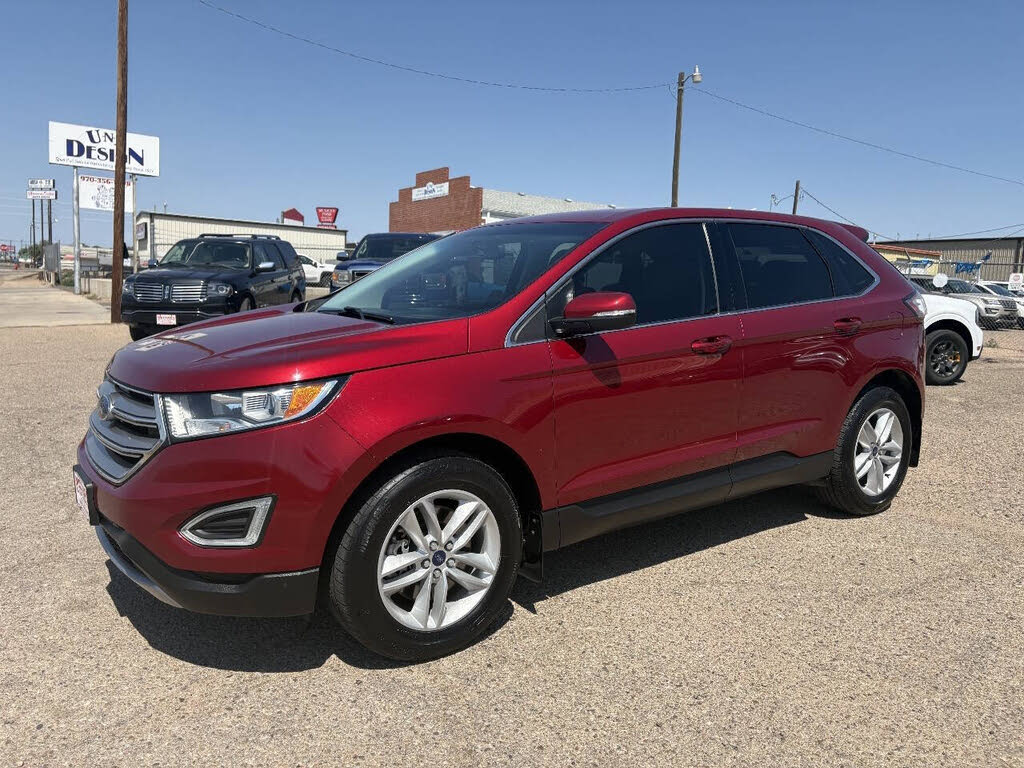 Ruby Red Metallic Tinted Clearcoat 2017 Ford Edge SUV / Crossover All-Wheel Drive 6-Speed Automatic
