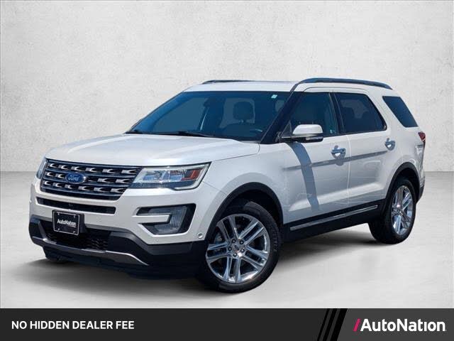 White Platinum Metallic Tri-Coat 2017 Ford Explorer SUV / Crossover Front-Wheel Drive 6-Speed Automatic