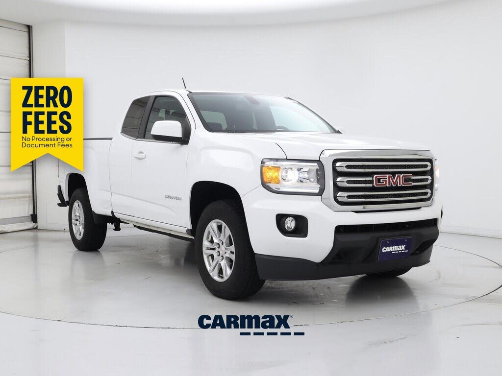 White 2020 GMC Canyon Pickup Truck Four-Wheel Drive Automatic