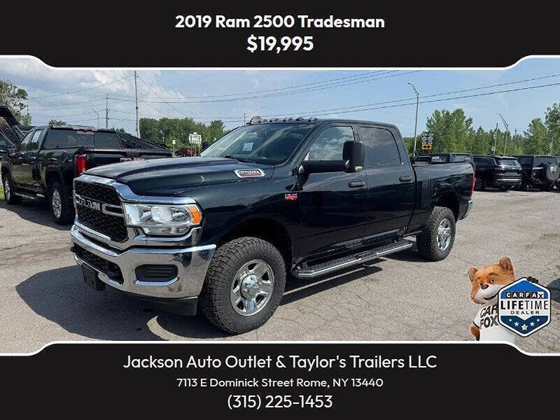 Black Clear Coat 2019 RAM 2500 Pickup Truck Four-Wheel Drive 6-Speed Automatic