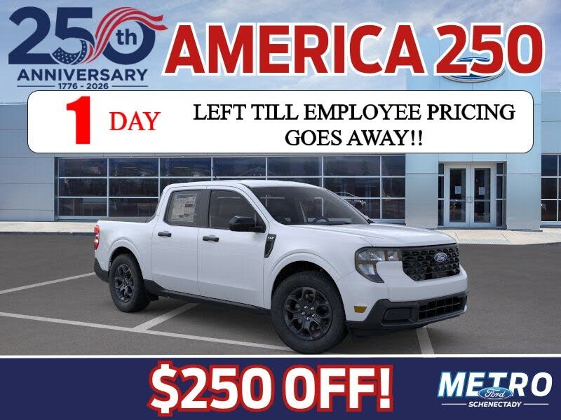 White Metallic 2026 Ford Maverick Pickup Truck All-Wheel Drive 8-Speed Automatic