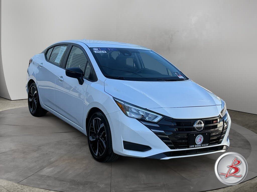 White 2024 Nissan Versa Sedan Front-Wheel Drive Continuously Variable Transmission