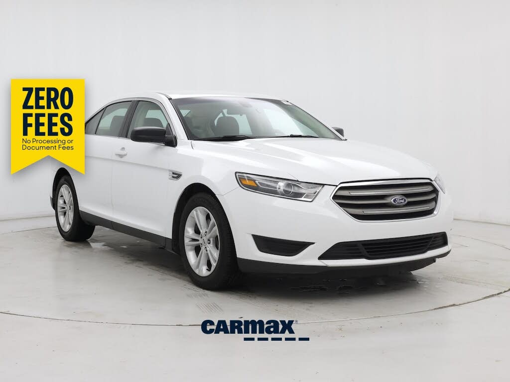 White 2018 Ford Taurus Sedan Front-Wheel Drive Automatic