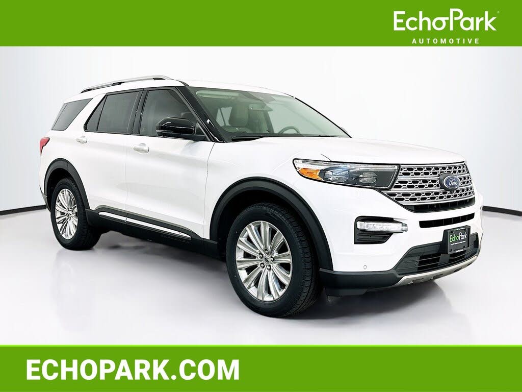 White 2022 Ford Explorer SUV / Crossover All-Wheel Drive Automatic