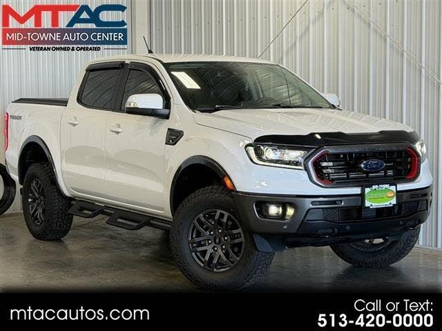 White 2021 Ford Ranger Pickup Truck Four-Wheel Drive Automatic
