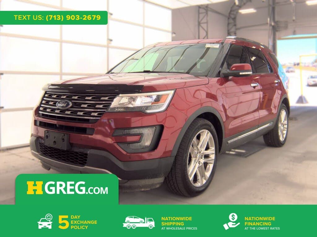 Red 2016 Ford Explorer SUV / Crossover Front-Wheel Drive Automatic