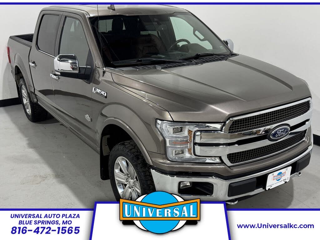 Stone Gray 2018 Ford F-150 Pickup Truck Four-Wheel Drive Automatic
