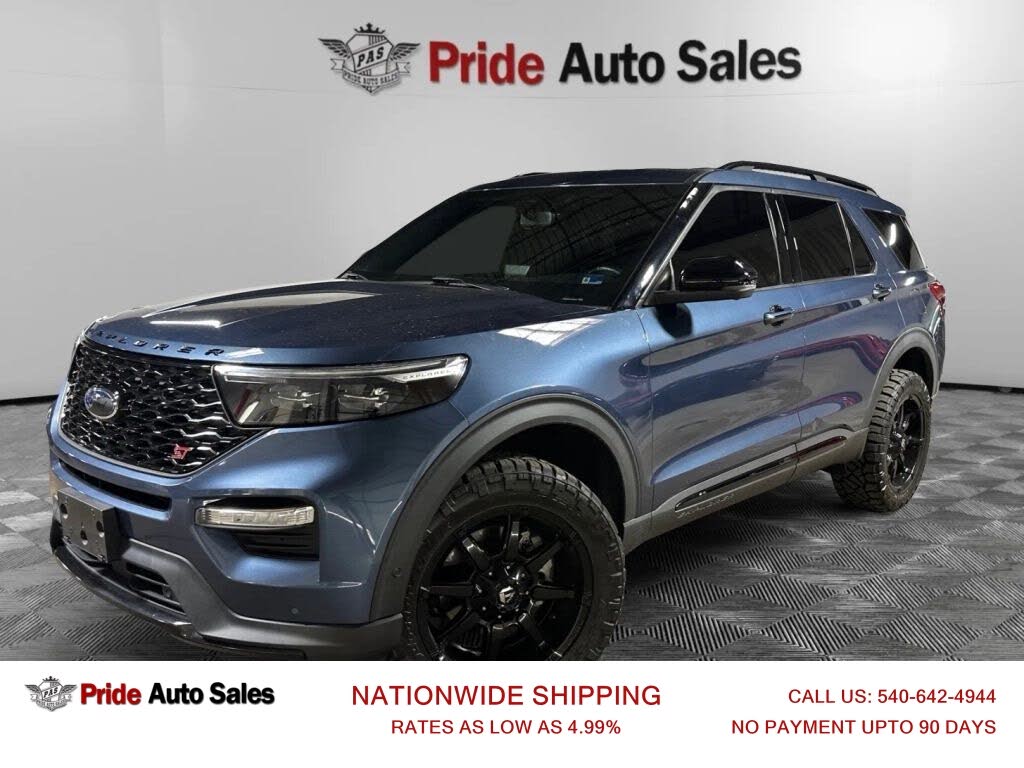 Blue Metallic 2020 Ford Explorer SUV / Crossover All-Wheel Drive Automatic