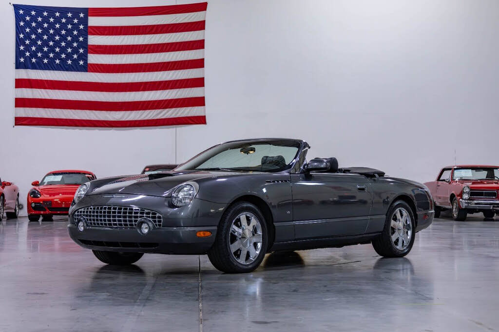 Gray (Mountain Shadow Grey) 2003 Ford Thunderbird Convertible Rear-Wheel Drive 5-Speed Automatic