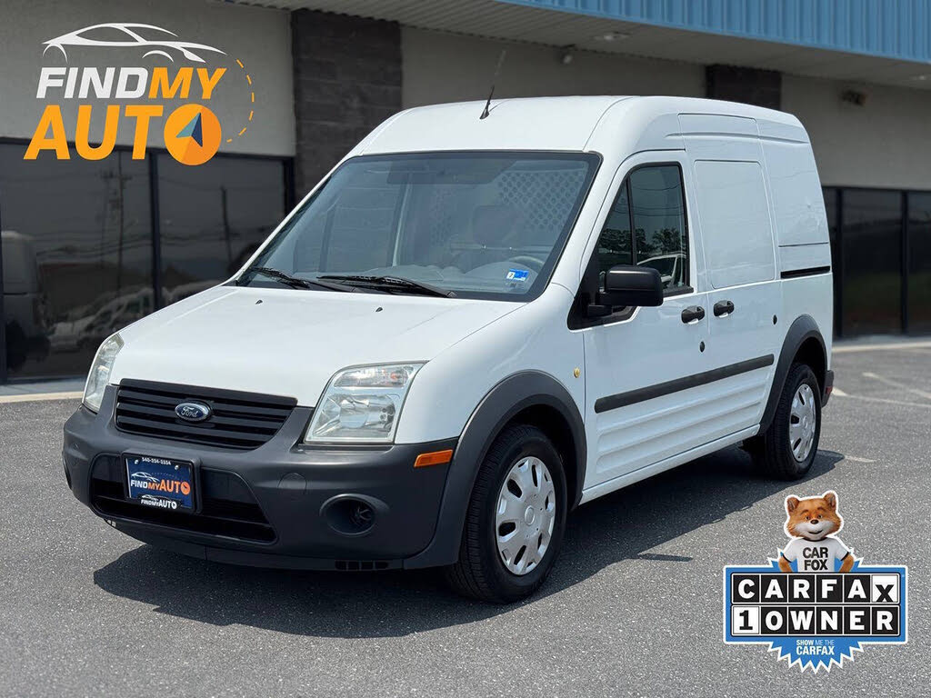 Frozen White 2012 Ford Transit Connect Van Front-Wheel Drive 4-Speed Automatic