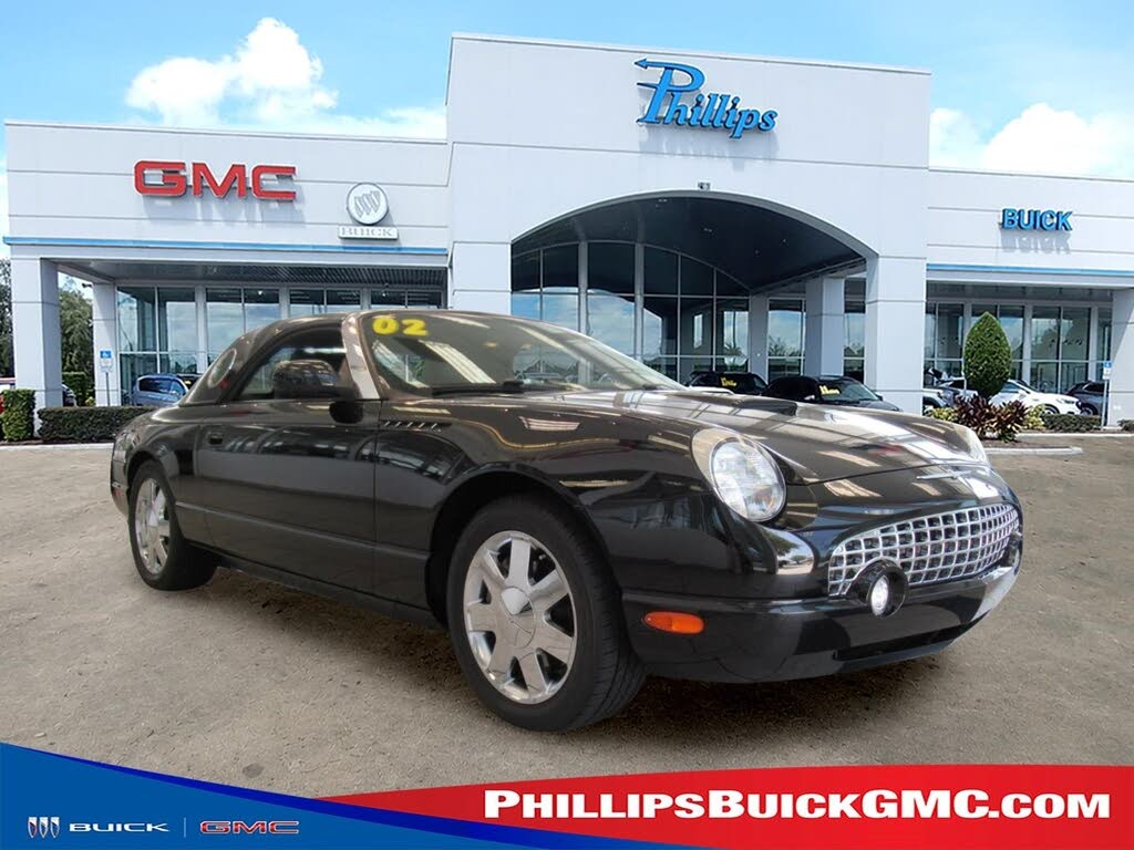 Black 2002 Ford Thunderbird Convertible Rear-Wheel Drive Automatic