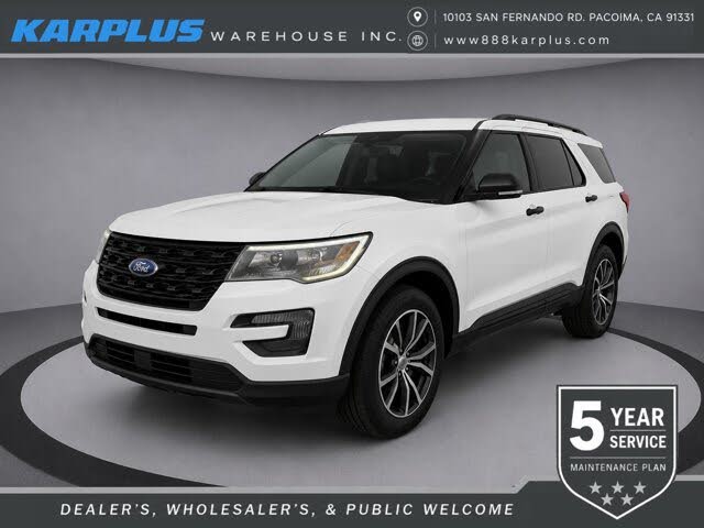 White 2016 Ford Explorer SUV / Crossover All-Wheel Drive Automatic
