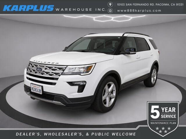 White 2018 Ford Explorer SUV / Crossover Front-Wheel Drive Automatic