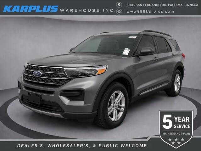 Gray 2022 Ford Explorer SUV / Crossover Rear-Wheel Drive Automatic