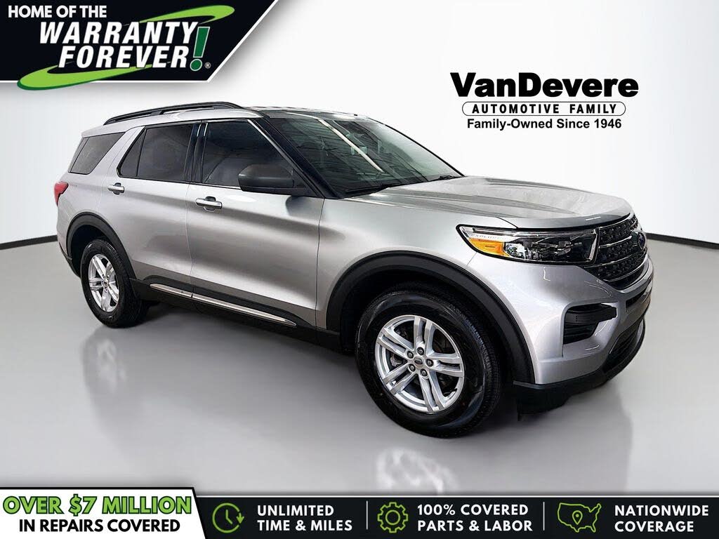 Silver Metallic 2020 Ford Explorer SUV / Crossover All-Wheel Drive Automatic