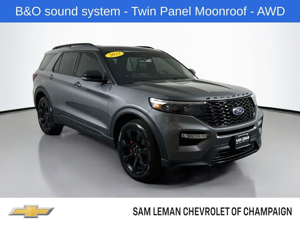 Gray Metallic 2022 Ford Explorer SUV / Crossover All-Wheel Drive Automatic