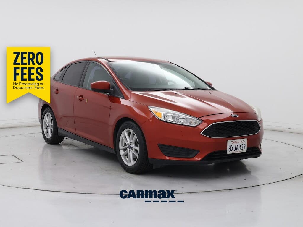 Red 2018 Ford Focus Sedan Front-Wheel Drive Automatic