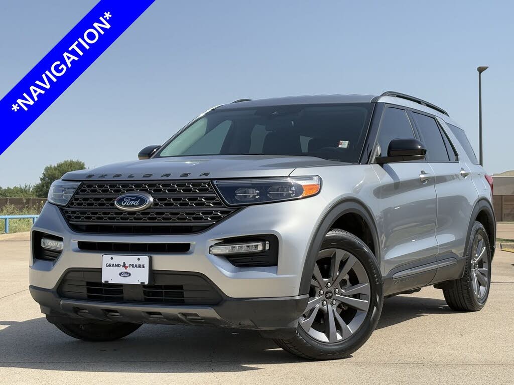 Iconic Silver 2023 Ford Explorer SUV / Crossover Rear-Wheel Drive Automatic