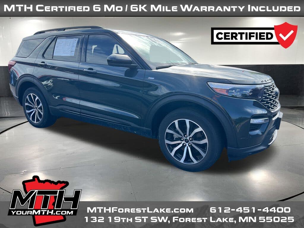 Forged Green Metallic 2023 Ford Explorer SUV / Crossover All-Wheel Drive Automatic
