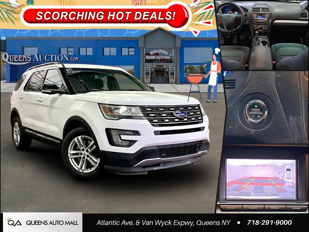 Oxford White 2017 Ford Explorer SUV / Crossover All-Wheel Drive Automatic