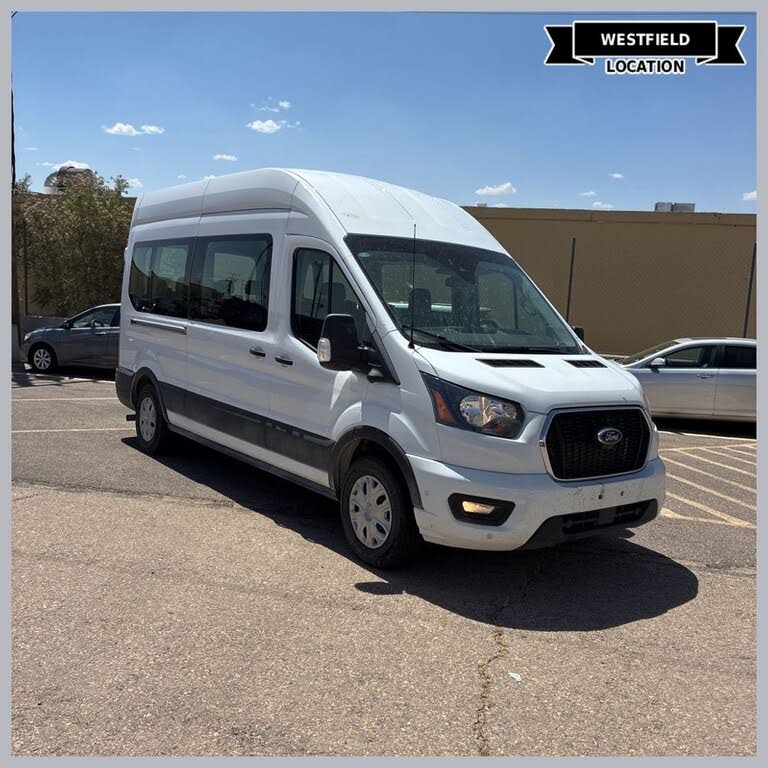 Oxford White 2023 Ford Transit Passenger Van Rear-Wheel Drive 
